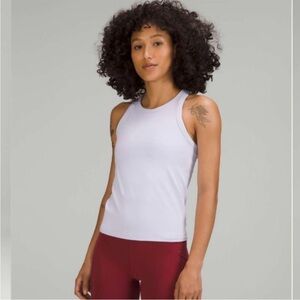 NWT Lululemon Align Waist Length Racerback Tank Top in Faint Lavendar